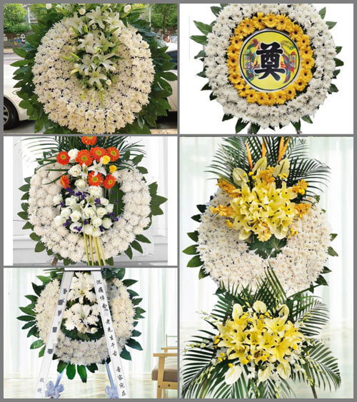 四川成都崇州市三江镇王桥村花圈速递